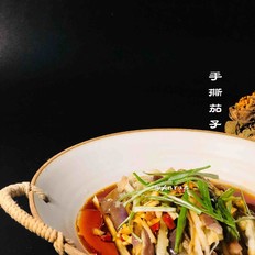 手撕茄子的做法-醬香味拌菜譜