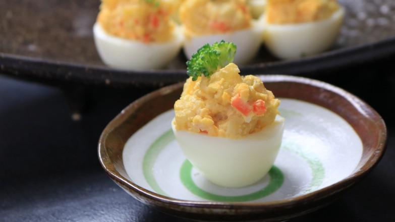 魚糕沙拉雞蛋杯的做法-酸辣味拌菜譜