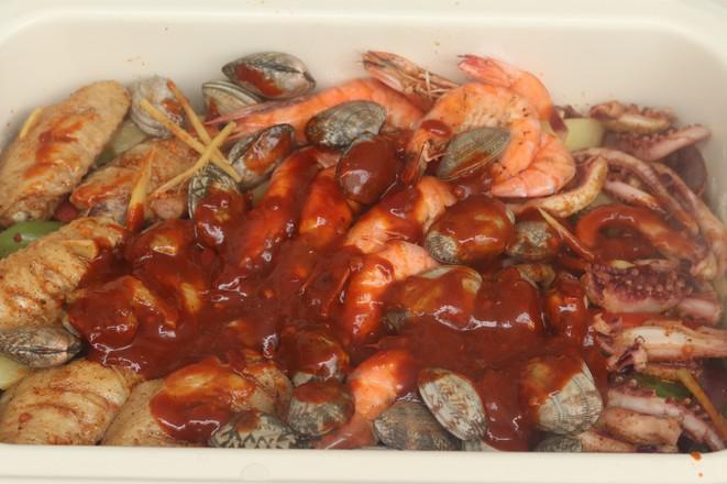 花甲三汁燜鍋的做法-咸鮮味煮菜譜