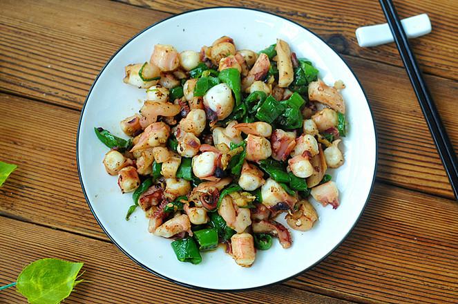 醬香八爪魚的做法-家常味炒菜譜