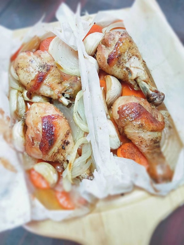 紙包雞腿的做法-家常味烤菜譜-易網健康養生網 紙包雞腿的做法-家常味烤菜譜