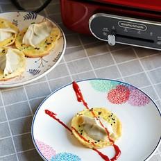 蛋抱煎餃的做法-家常味煎菜譜