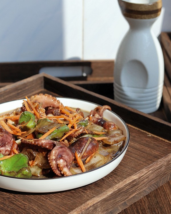 醬爆八爪魚的做法-咸鮮味炒菜譜