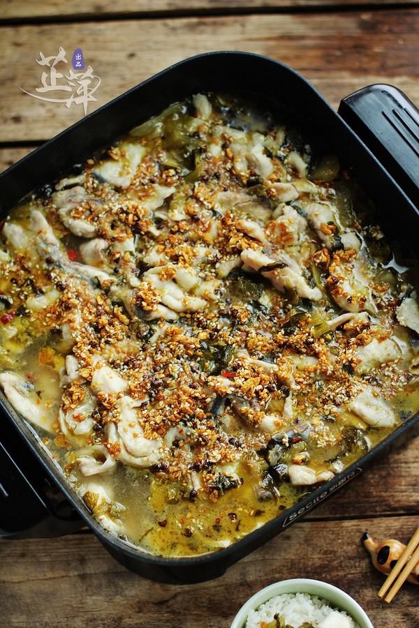 金蒜酸菜魚的做法-酸辣味煮菜譜