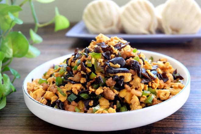 青椒木耳肉末炒雞蛋的做法-家常味炒菜譜