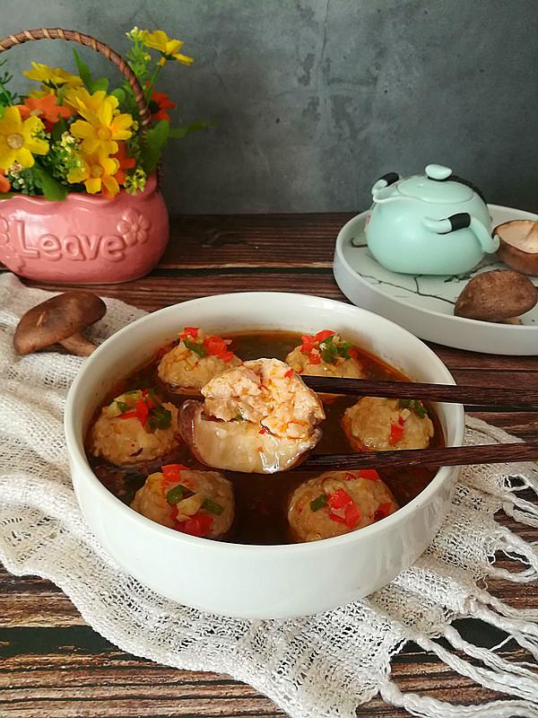 香菇釀肉的做法-香辣味蒸菜譜-易網健康養生網 香菇釀肉的做法-香辣味蒸菜譜