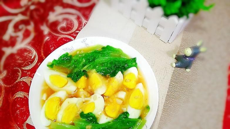 雞蛋蒜香生菜的做法-家常味灼菜譜