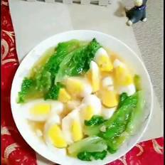 雞蛋蒜香生菜的做法-家常味灼菜譜