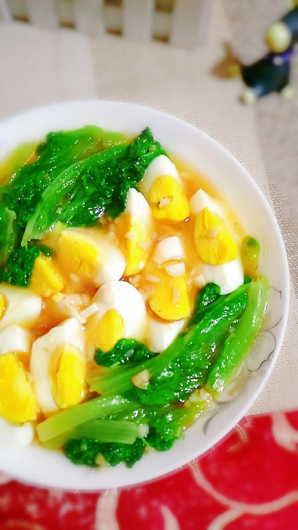 雞蛋蒜香生菜的做法-家常味灼菜譜