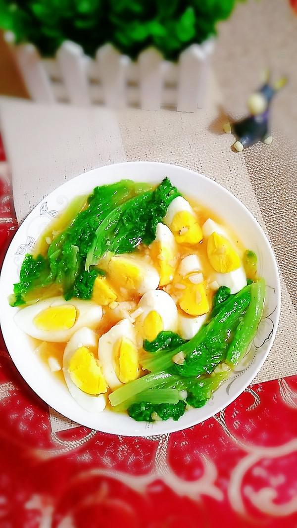 雞蛋蒜香生菜的做法-家常味灼菜譜