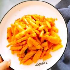 蛋黃紅薯?xiàng)l的做法-其它口味炒菜譜