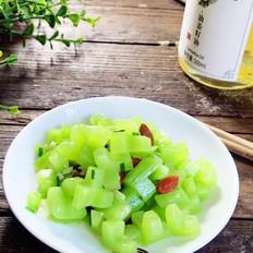 萵筍吉慶的做法-家常味炒菜譜