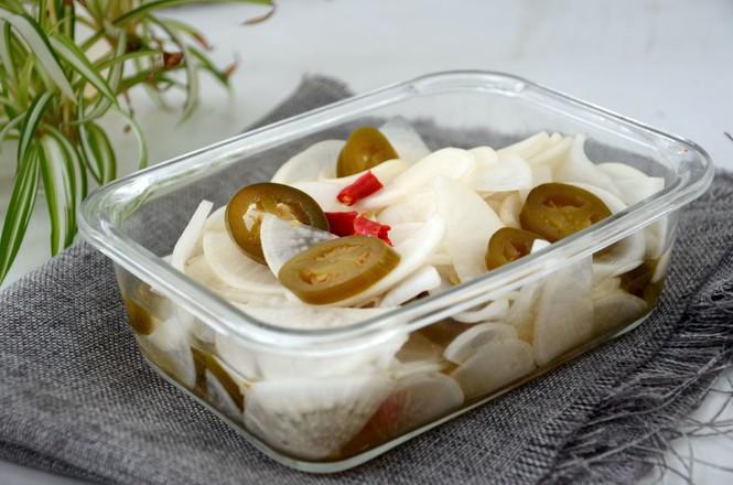 辣椒圈白蘿卜泡菜的做法-酸辣味泡菜譜-易網健康養生網 辣椒圈白蘿卜泡菜的做法-酸辣味泡菜譜