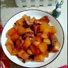 羊排燒蘿卜的做法-家常味燒菜譜