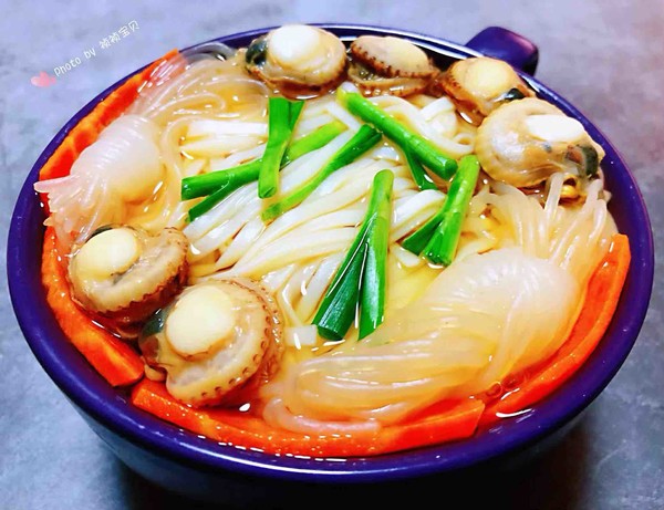 扇貝時蔬面的做法-咸鮮味煮菜譜-易網健康養生網 扇貝時蔬面的做法-咸鮮味煮菜譜