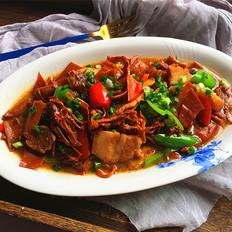 五花肉燒魷魚的做法-咸鮮味燒菜譜