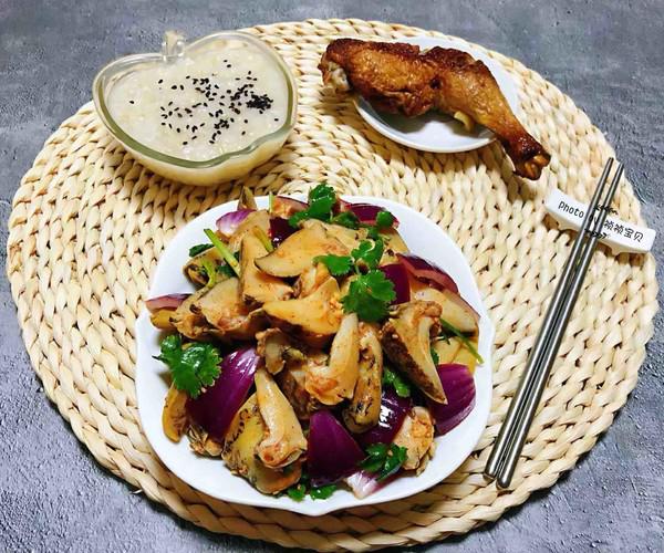 圓蔥拌假鮑魚的做法-酸辣味拌菜譜