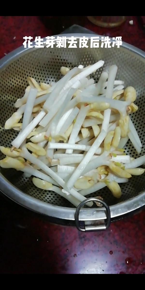 牛肉炒花生芽的做法-咸鮮味炒菜譜