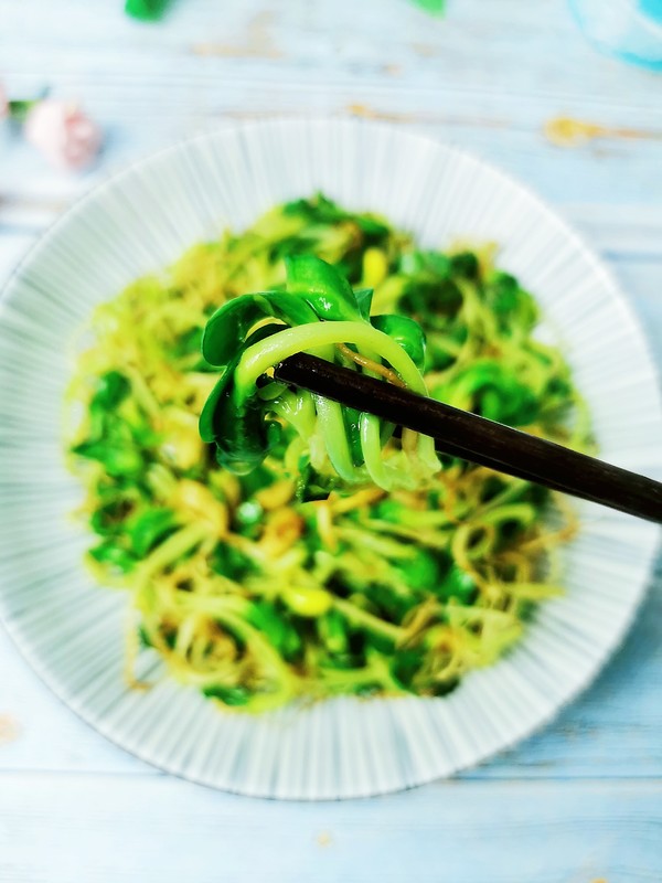 蒜香豆苗的做法-咸鮮味炒菜譜