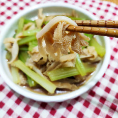 西芹涼拌牛百葉的做法-家常味拌菜譜