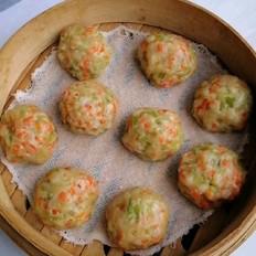 胡蘿卜蔬菜蒸丸子的做法-家常味蒸菜譜
