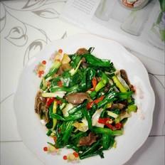 大蒜炒鴨肫的做法-家常味炒菜譜