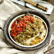 雙椒蒸鱸魚的做法-酸辣味蒸菜譜