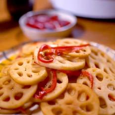 醋溜藕片的做法-酸辣味炒菜譜