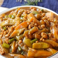肉末茄條的做法-家常味炒菜譜