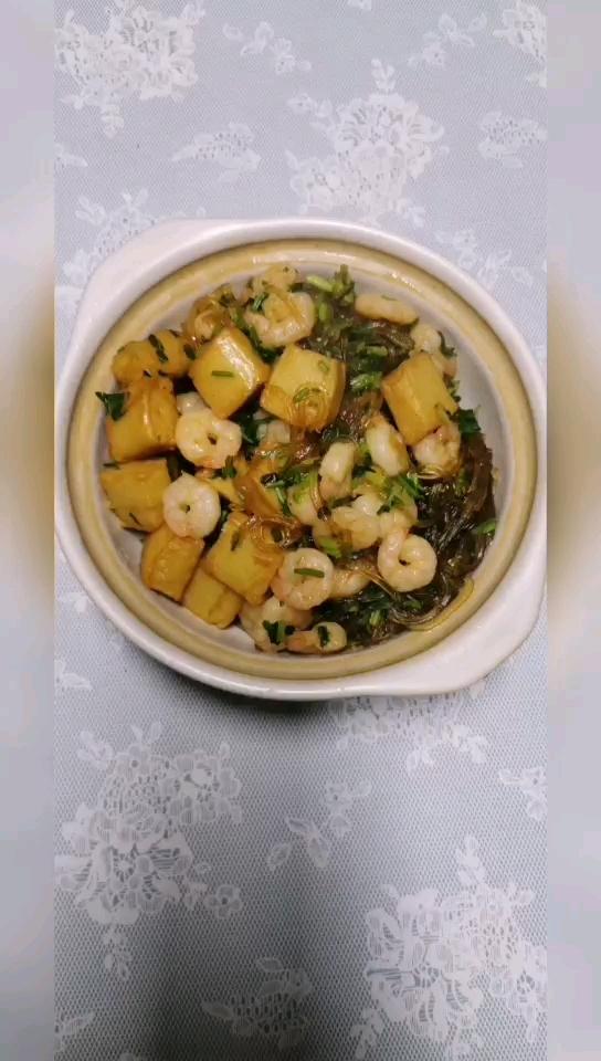 蝦仁粉絲煲的做法-家常味煮菜譜