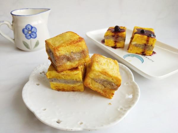 藍莓山藥西多士的做法-果味煎菜譜