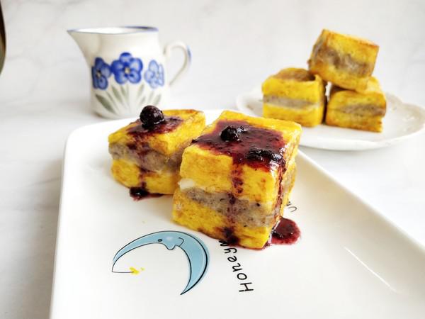 藍莓山藥西多士的做法-果味煎菜譜