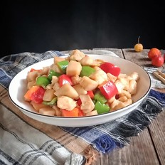 彩蔬雞丁的做法-家常味炒菜譜