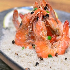 鹽焗蝦的做法-咸鮮味干鍋菜譜