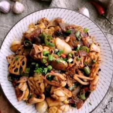 爆炒魷魚的做法-香辣味炒菜譜