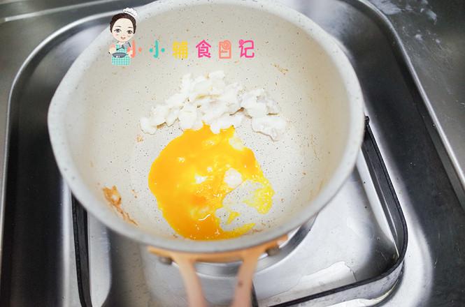 12個月以上香腸鱈魚炒蛋粒粒面的做法-家常味蒸菜譜