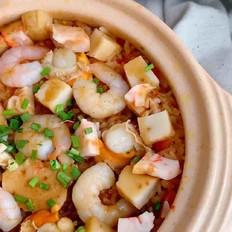 番茄海鮮燜飯的做法-咸鮮味燜菜譜