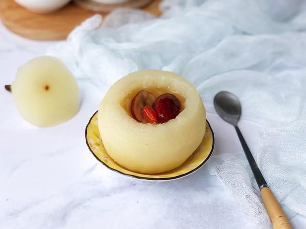 冰糖蒸雪梨的做法-甜味蒸菜譜