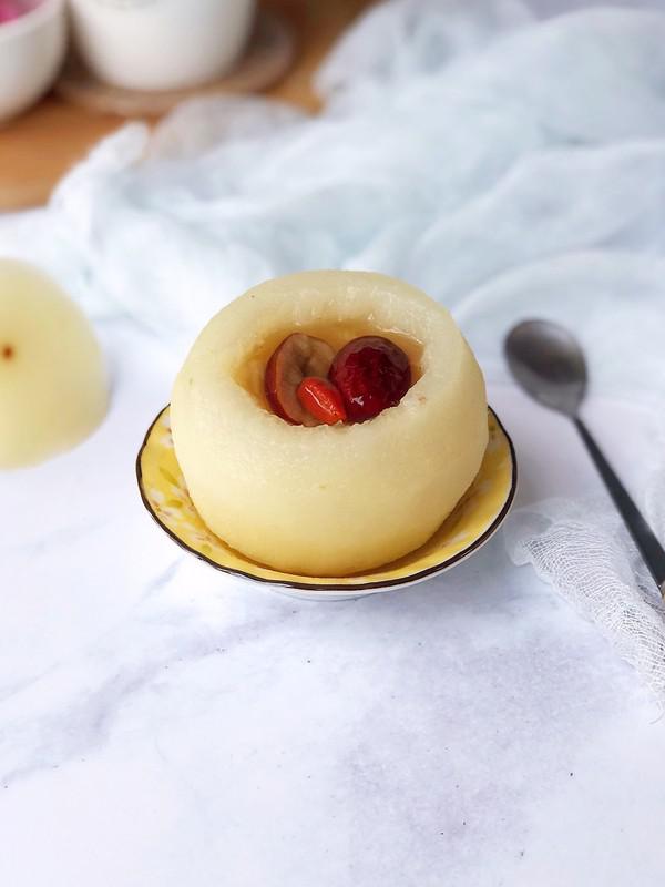 冰糖蒸雪梨的做法-甜味蒸菜譜