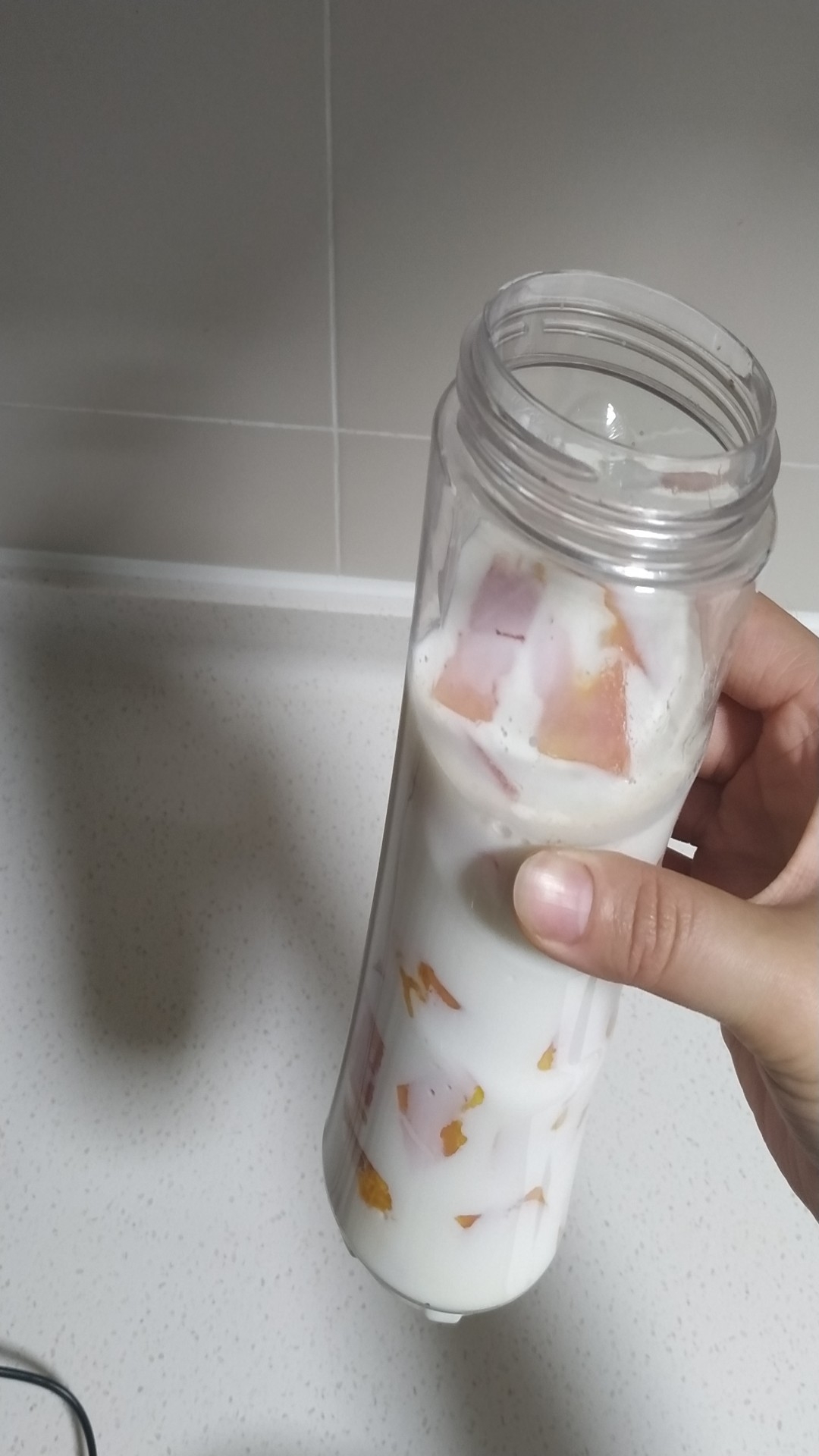 營養(yǎng)奶昔-木瓜奶昔的做法-奶香味其它工藝菜譜