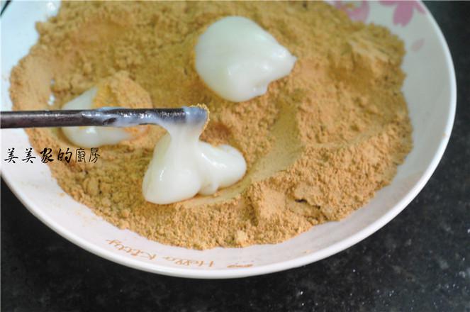 紅豆粉粘糯米球的做法-甜味煮菜譜-易網健康養生網 紅豆粉粘糯米球的做法-甜味煮菜譜