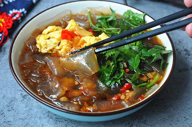 紅薯粉皮的做法-香辣味燒菜譜