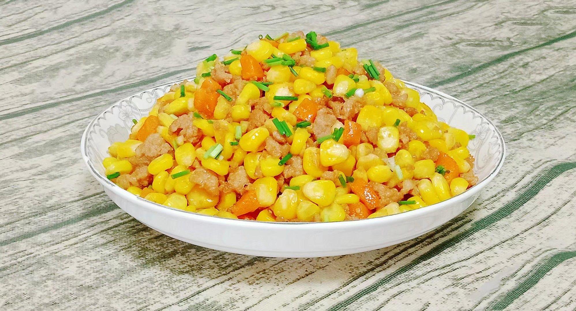 玉米炒肉沫的做法-家常味炒菜譜-易網健康養生網 玉米炒肉沫的做法-家常味炒菜譜