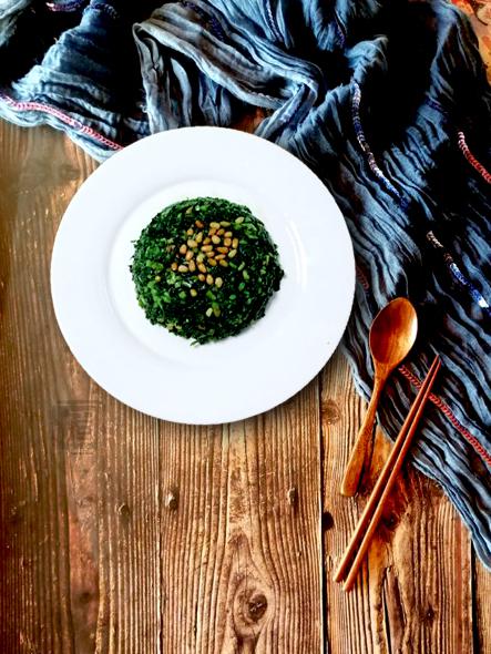 松子蓬花菜的做法-咸鮮味拌菜譜-易網健康養生網 松子蓬花菜的做法-咸鮮味拌菜譜