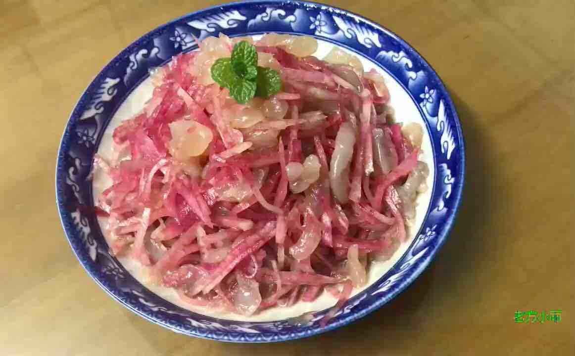 蘿卜絲拌海蜇的做法-家常味拌菜譜