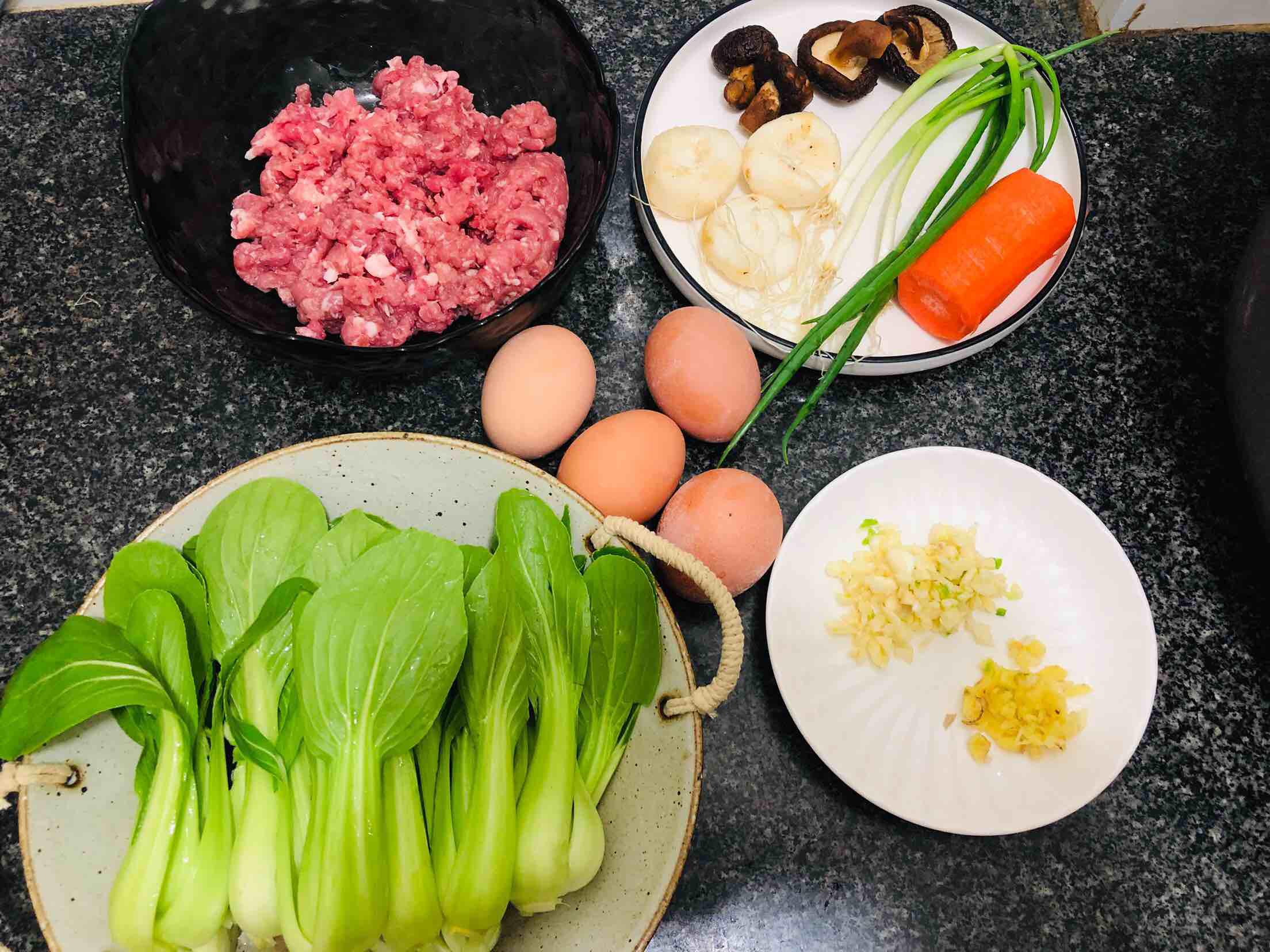 年夜飯之四喜丸子的做法-醬香味蒸菜譜