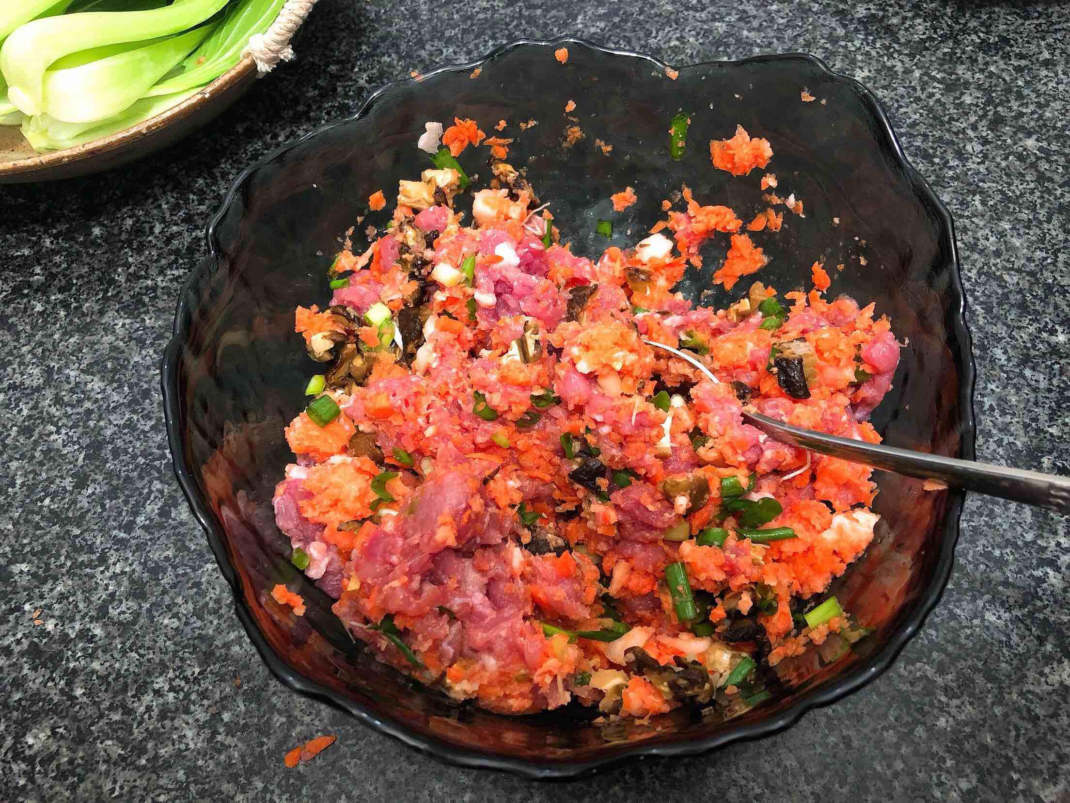 年夜飯之四喜丸子的做法-醬香味蒸菜譜