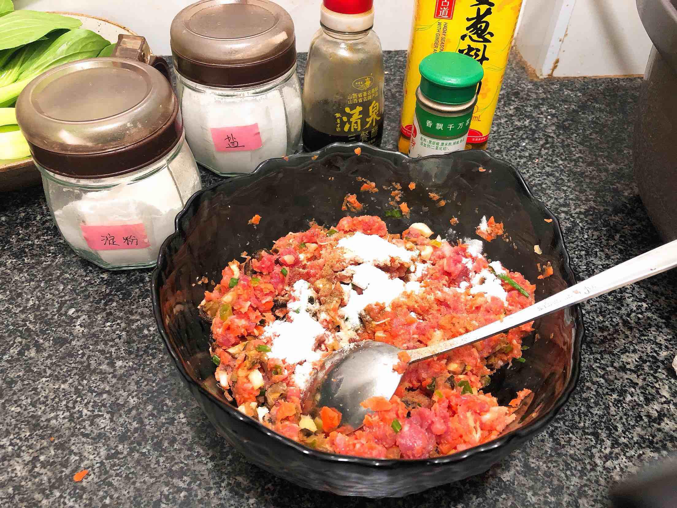 年夜飯之四喜丸子的做法-醬香味蒸菜譜