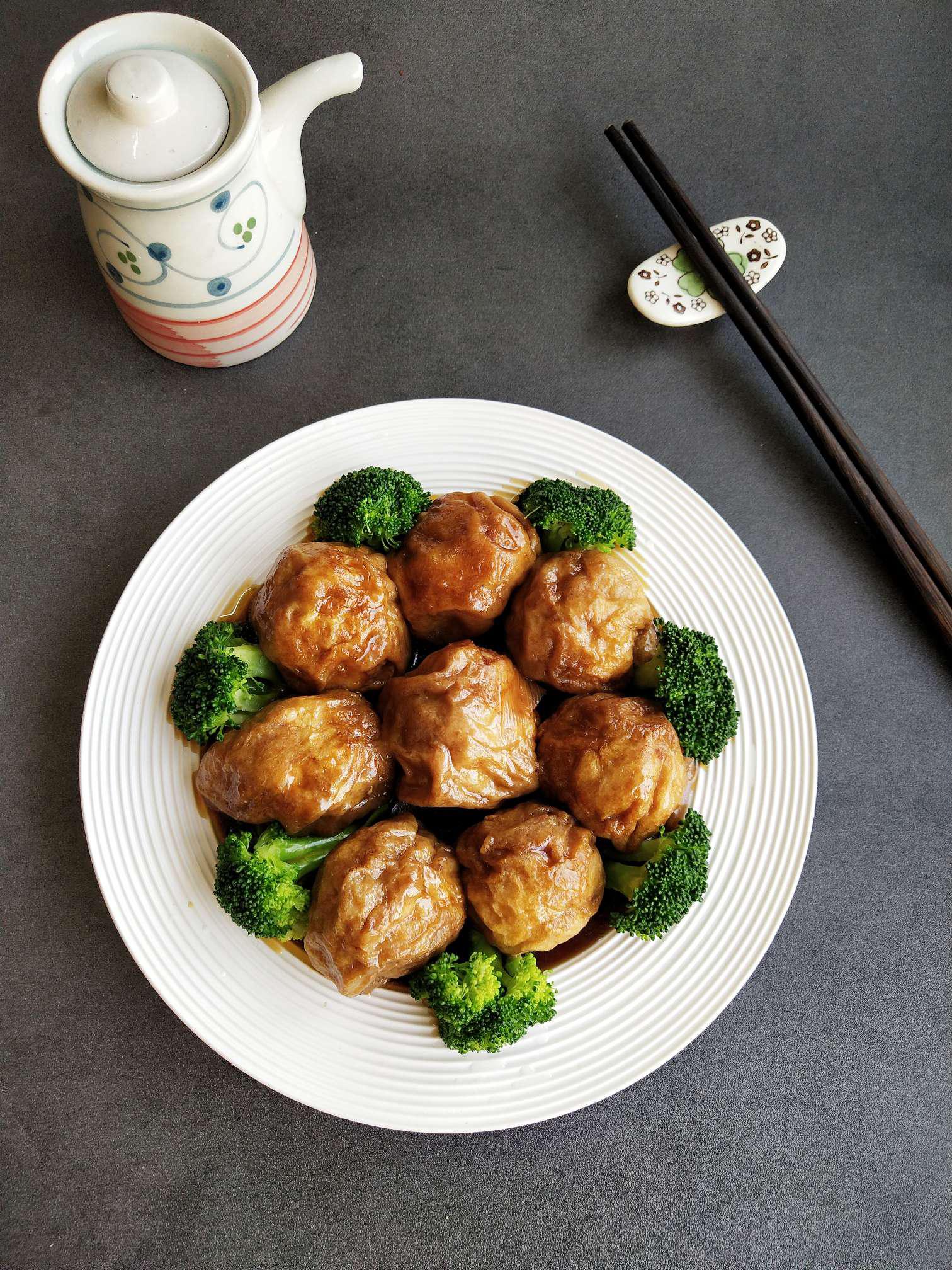 油面筋釀肉的做法-咸鮮味煮菜譜