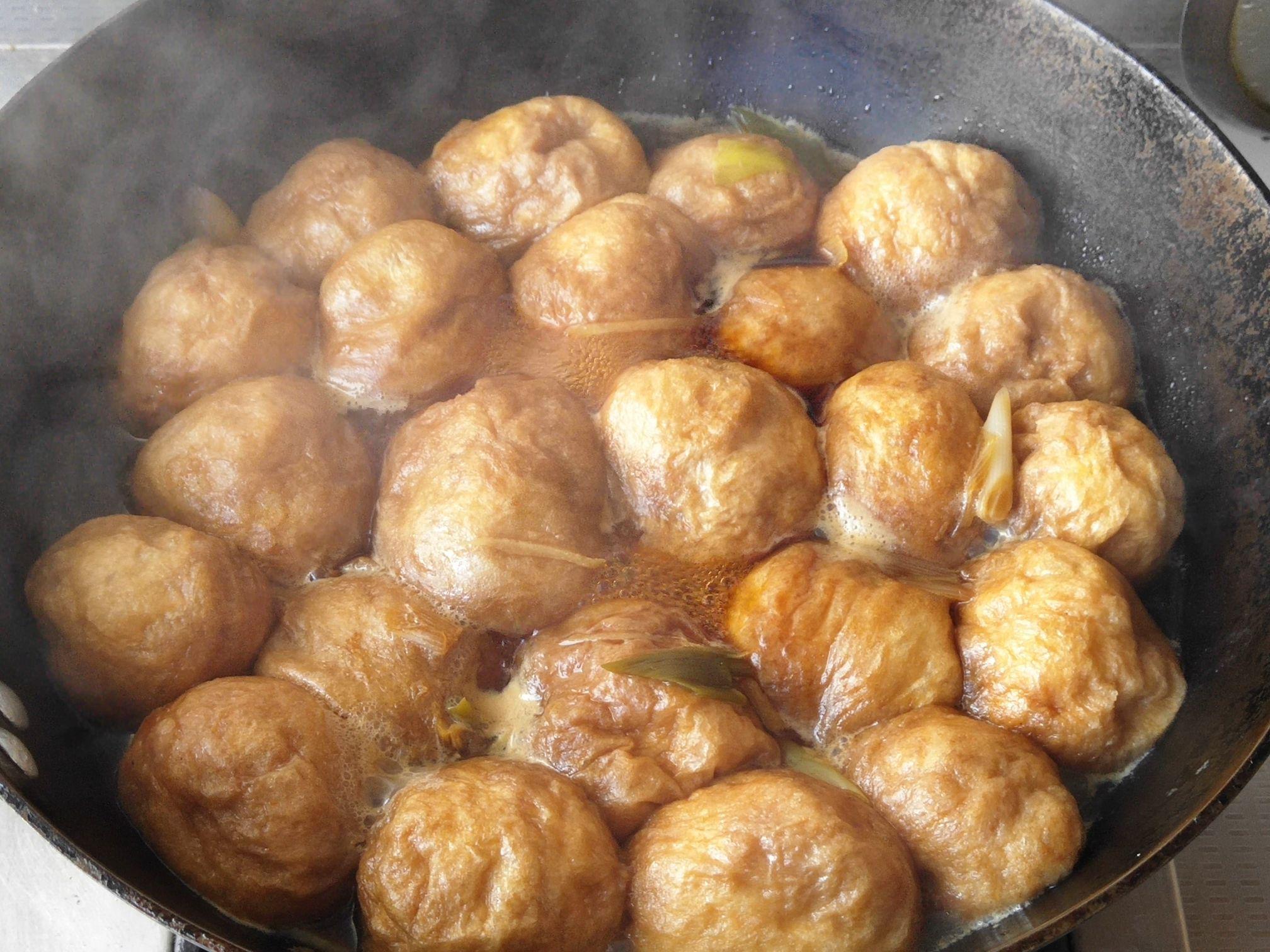 油面筋釀肉的做法-咸鮮味煮菜譜